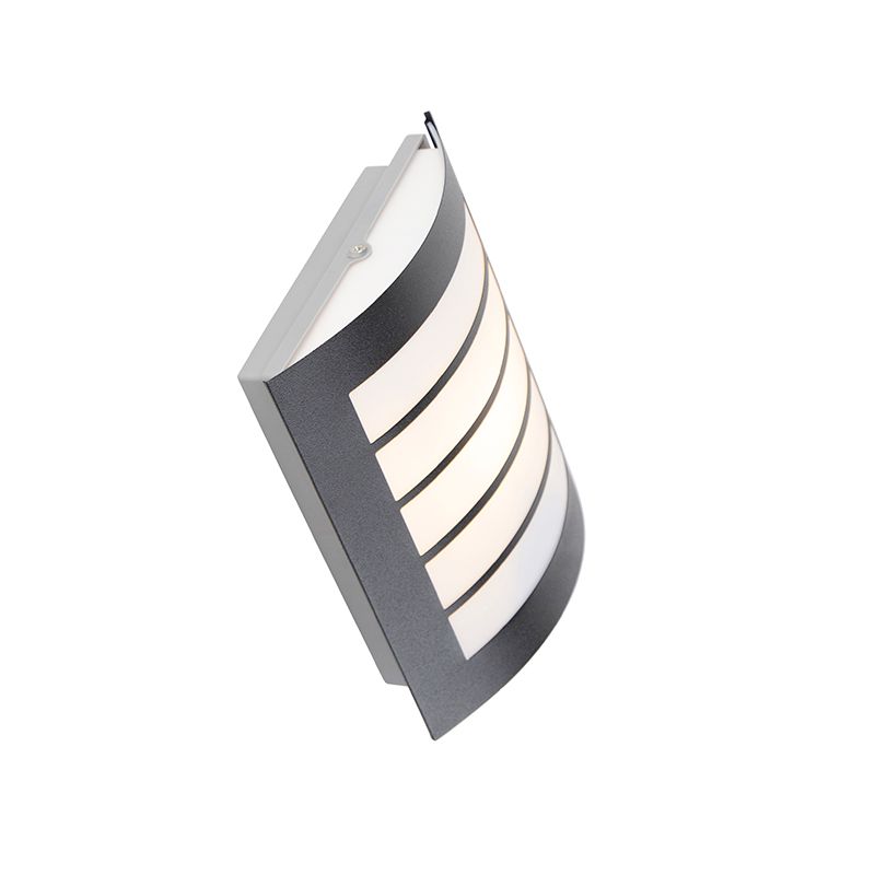 Moderne buitenwandlamp zwart IP44 - Miro