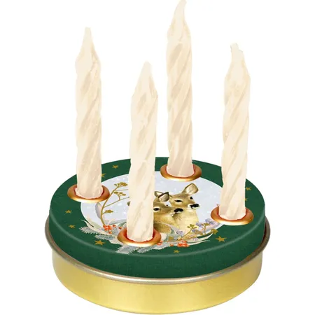 Die Spiegelburg Mini-Adventskranz Zauberhafter Winterwald - M. Bastin, 1 Stück, 2-fach sortiert