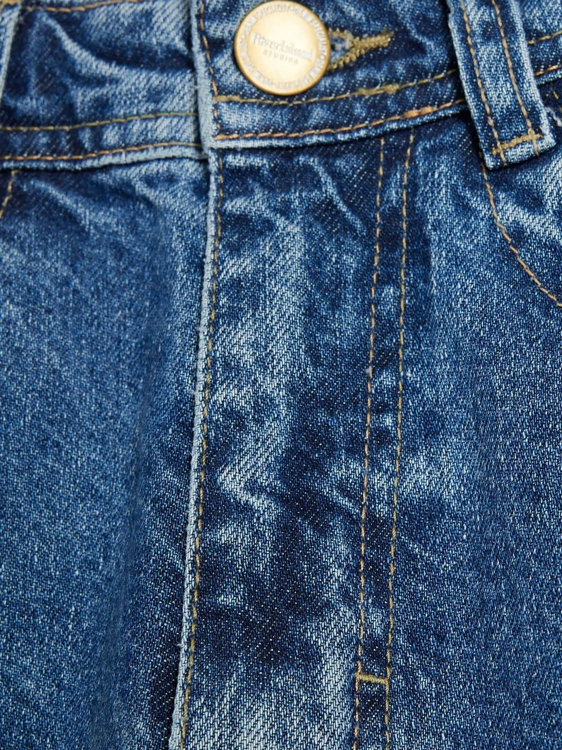 River Island Oversized Barrel 100% Cotton Jeans