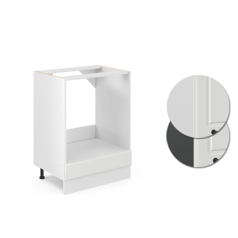 Vicco Herdumbauschrank 60 cm Weiß Küchenschrank Unterschrank Küchenzeile R-Line