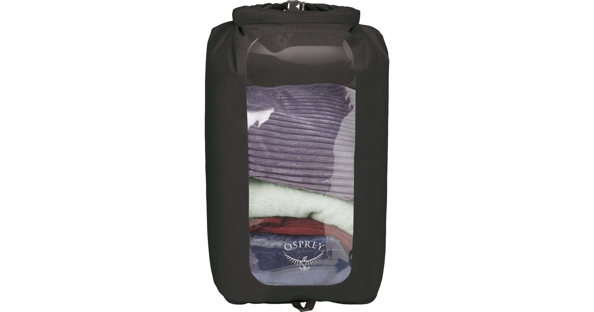 OspreyDry Sack 35 with Window packsack  (Zwart, 35 liter)