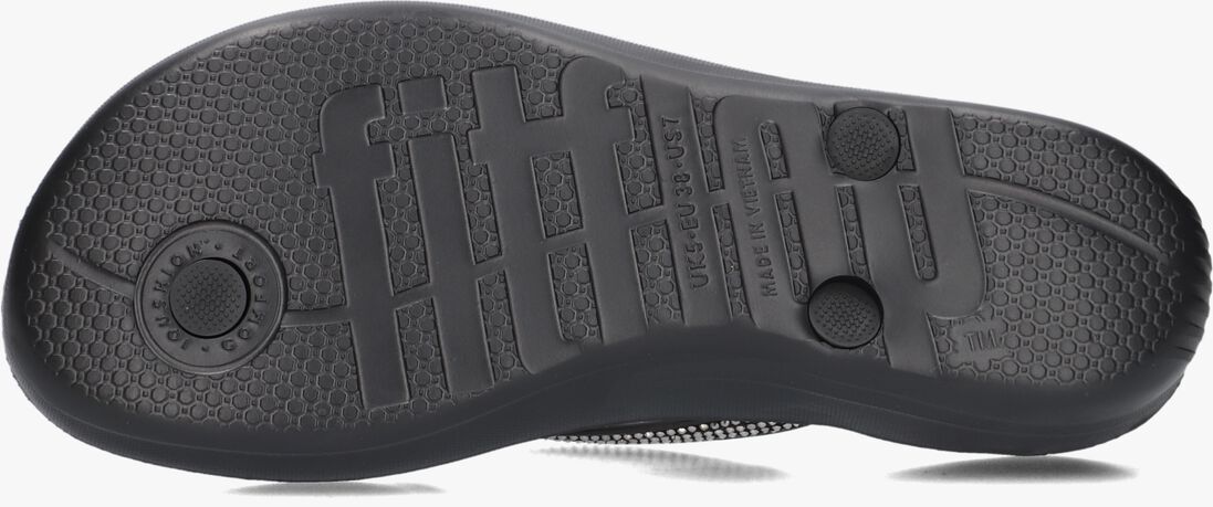 zwarte fitflop teenslippers iqushion sparkle