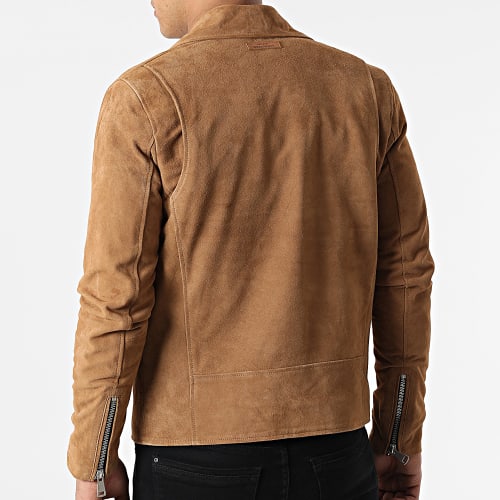 Veste Cuir Suède Peedster African Marron