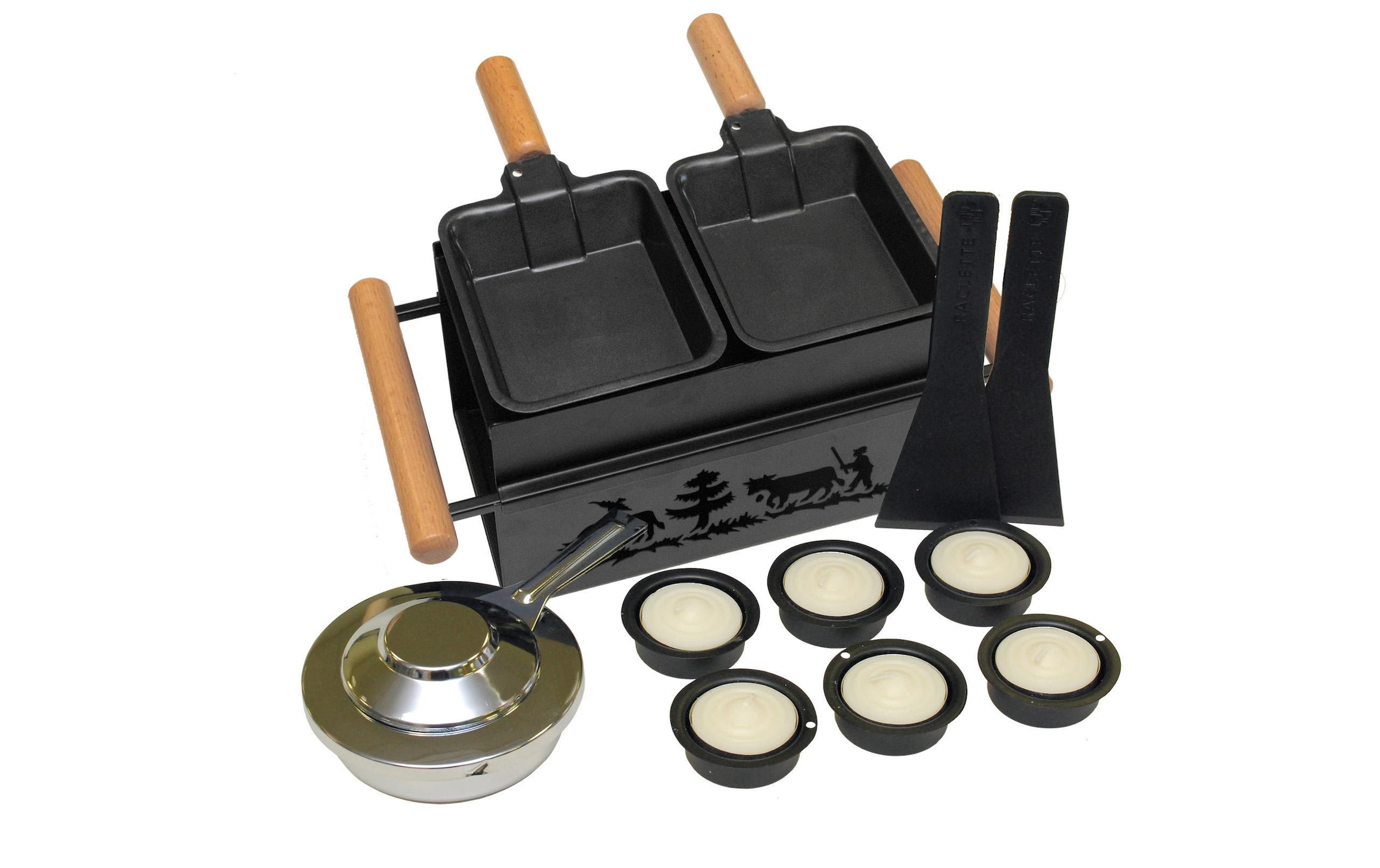 Raclette »Heidi Cheese Line Tête-à-Tête« 2 Stk. Raclettepfännchen