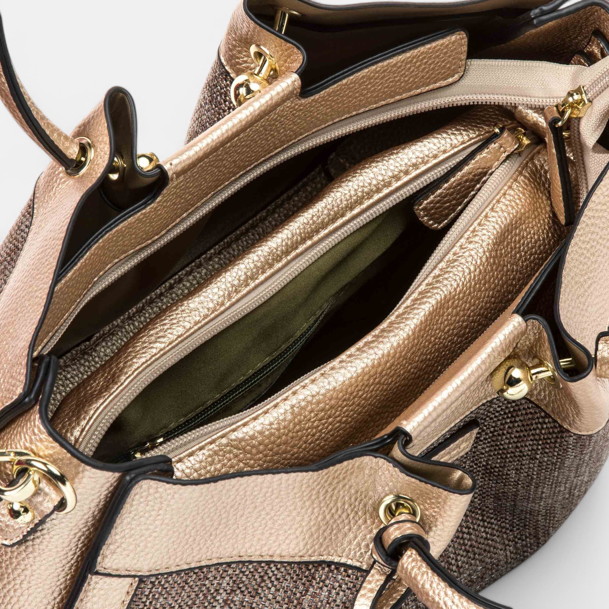 Sac à main taupe