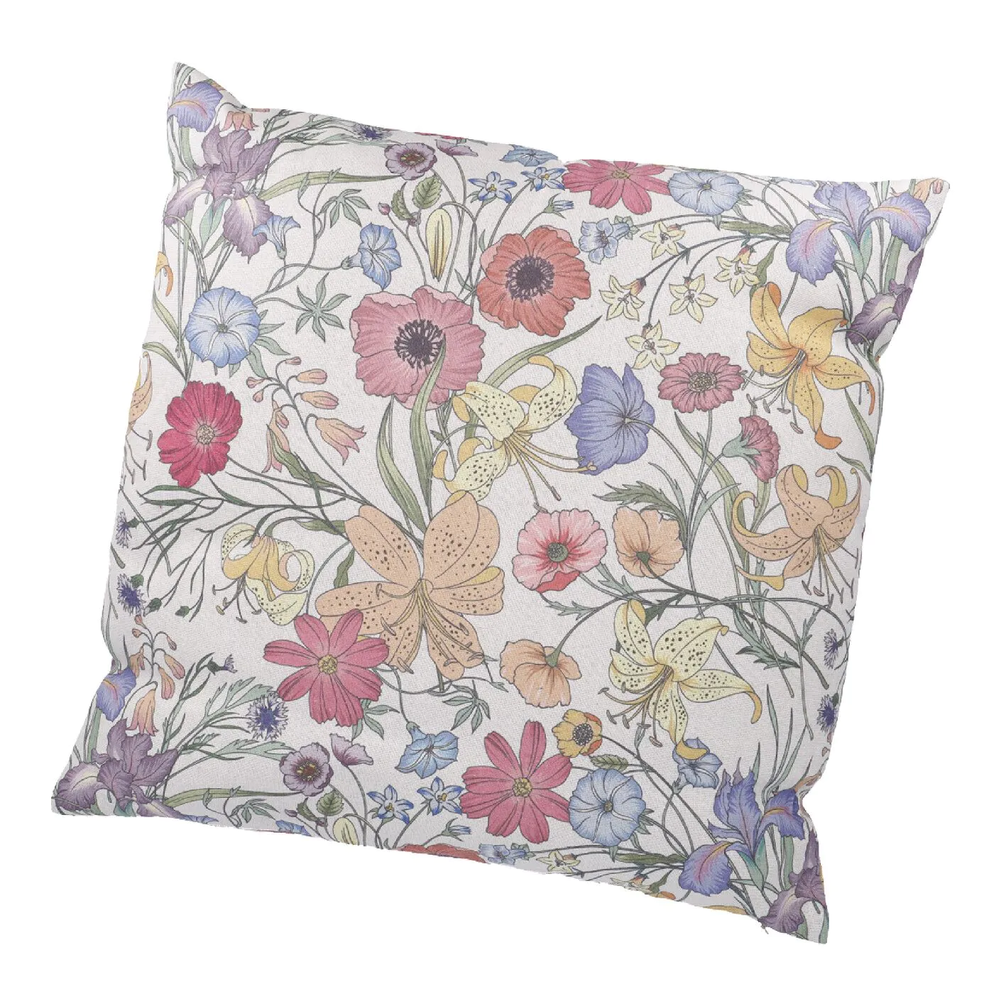 Kissen Floral, bunt, 45 x 45 cm