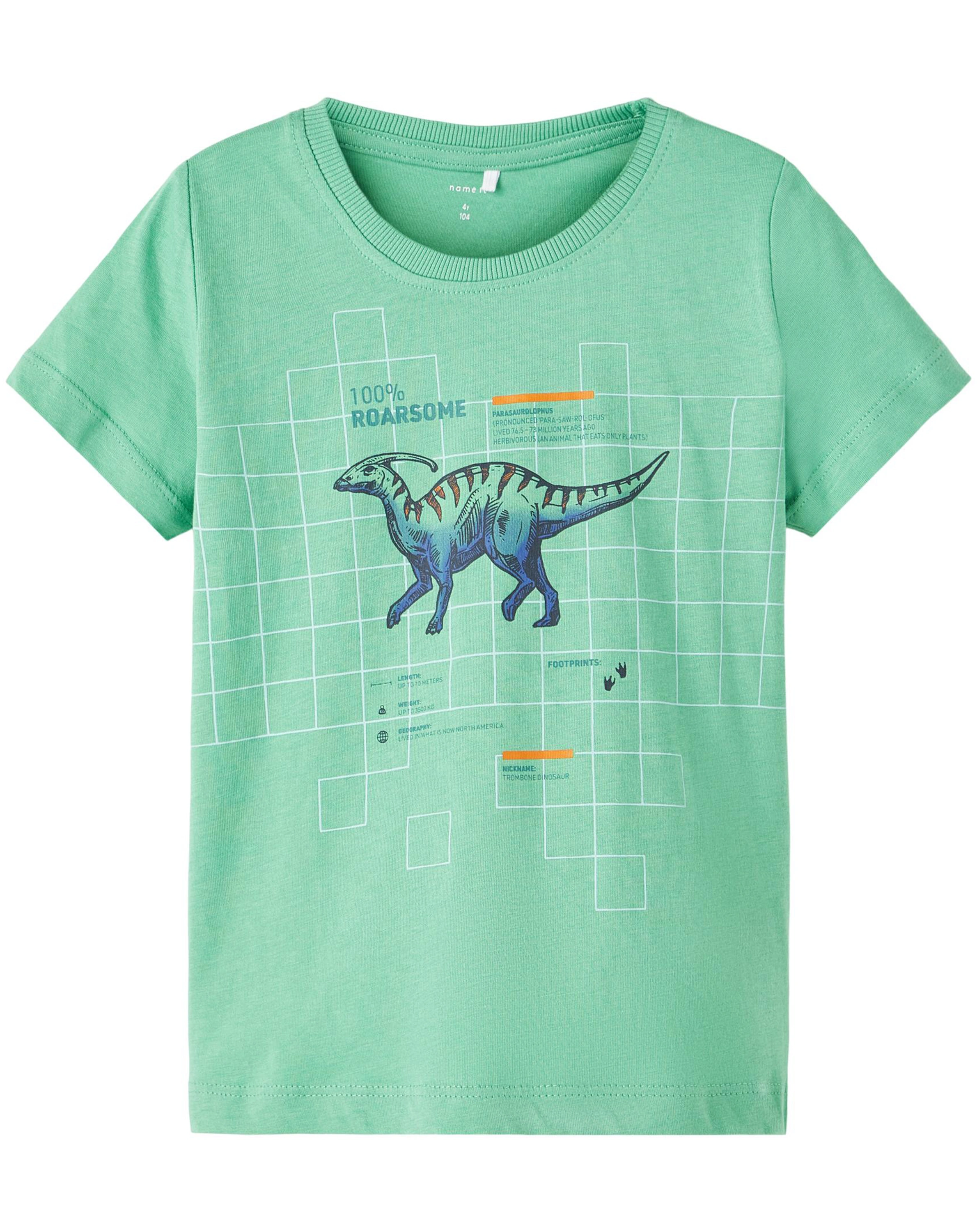 T-Shirt NMMBERT - ROARSOME in green spruce