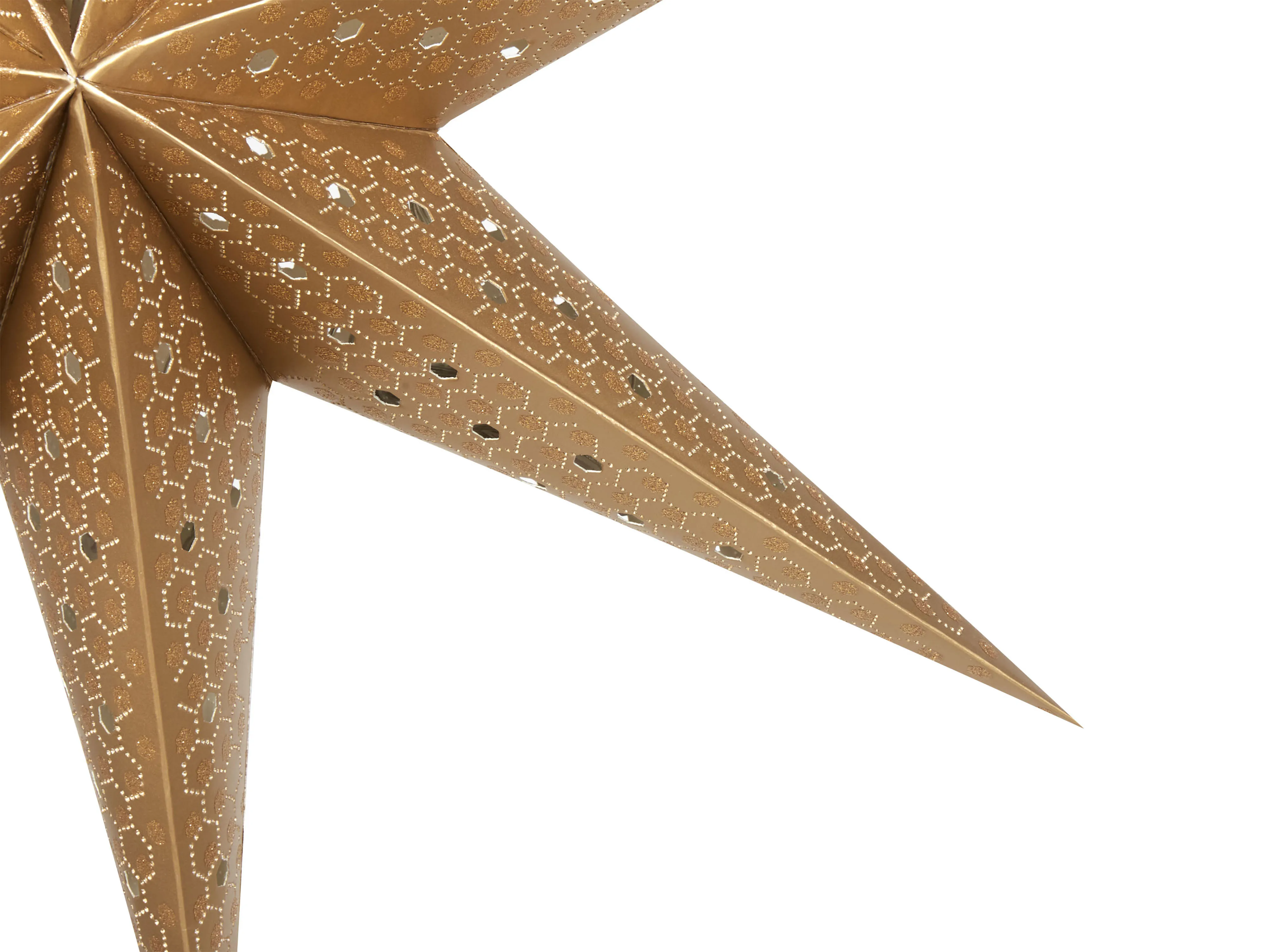 Set van 4 hangende decoraties LED KAMET Ster 60 cm Meerkleurig