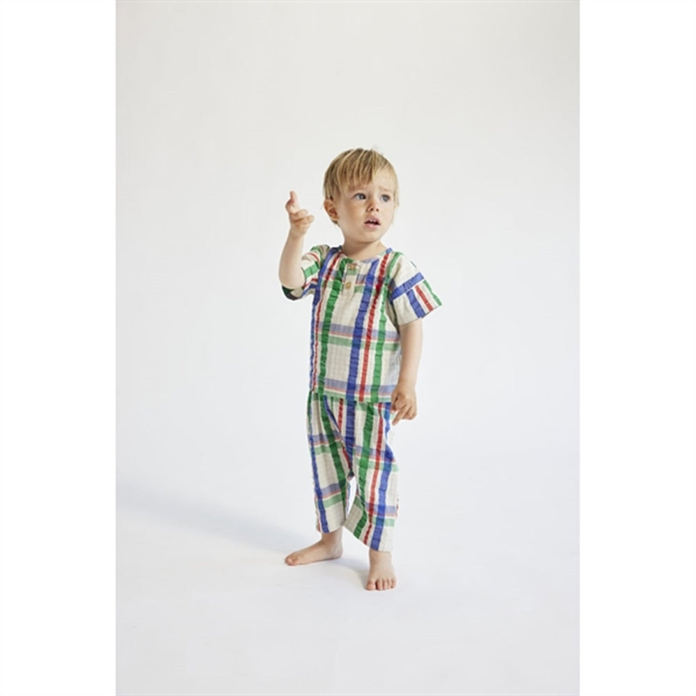 Køb Bobo Choses Baby Madras Checks Woven Skjorte Short Sleeve Multicolor