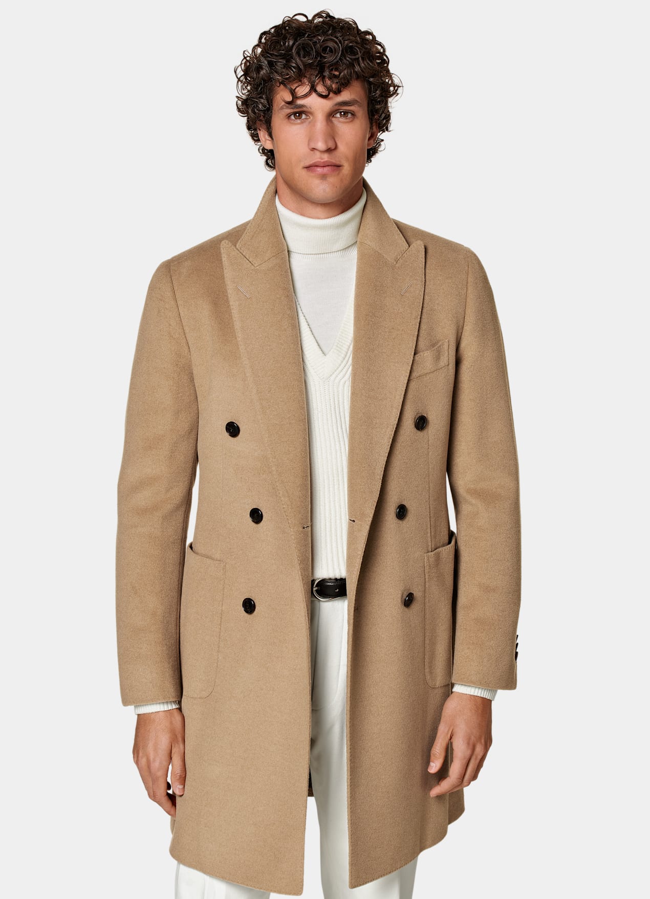 Manteau marron moyen