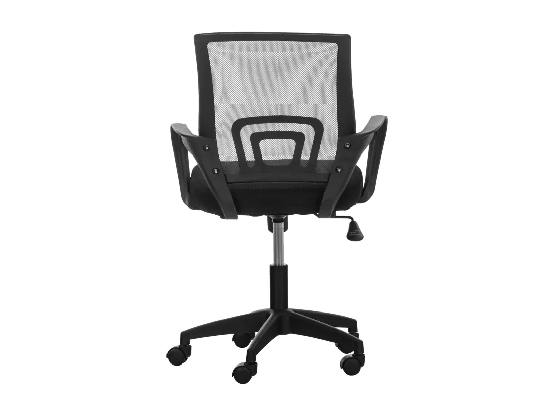 Chaise de bureau - Microfibre & Plastique - Noir - Auburn