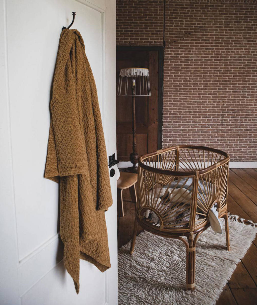 baby wiegdeken Honeycomb 70x100 cm Bronze mist