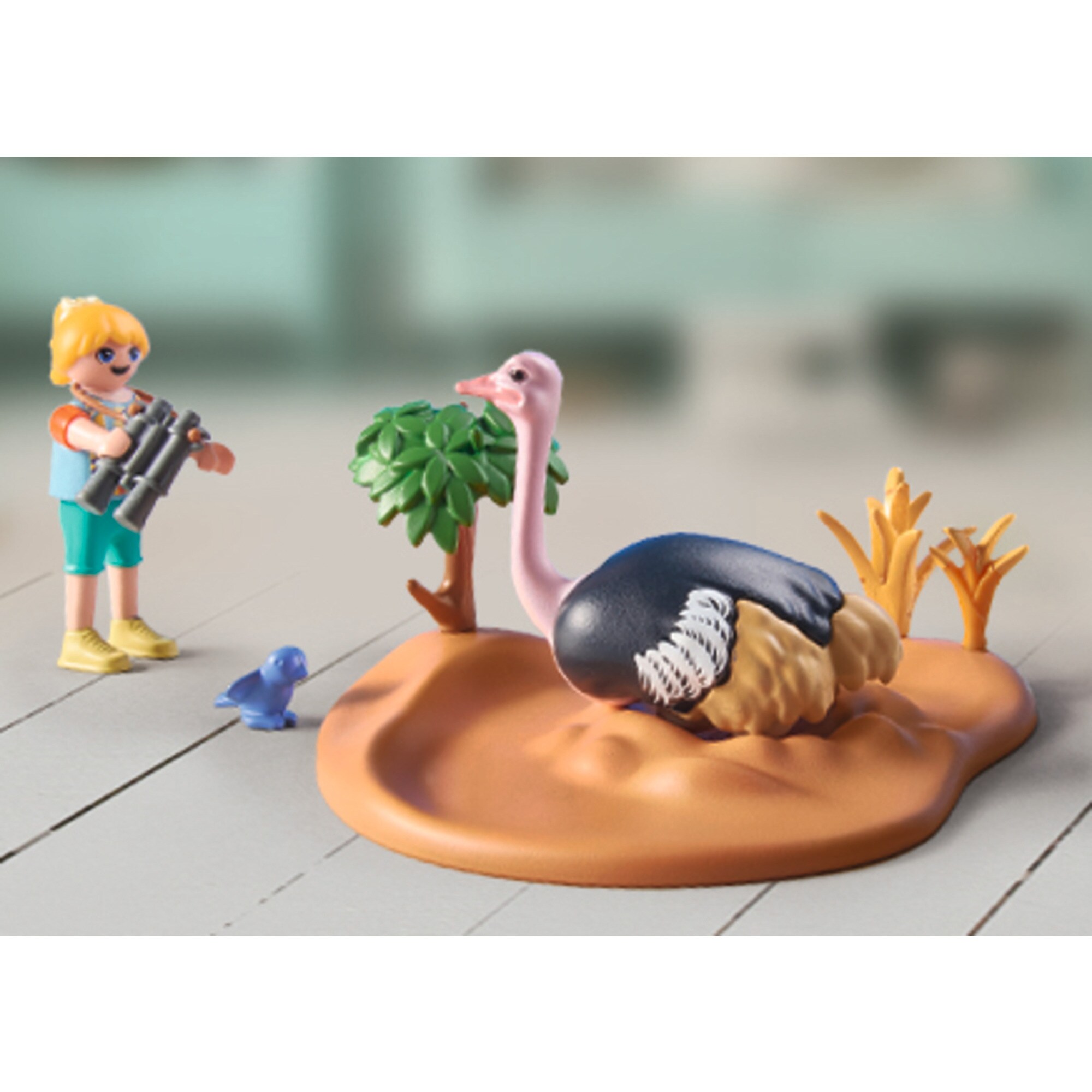PLAYMOBIL Konstruktionsspielzeug Wiltopia Zu Gast bei Papa Strauß