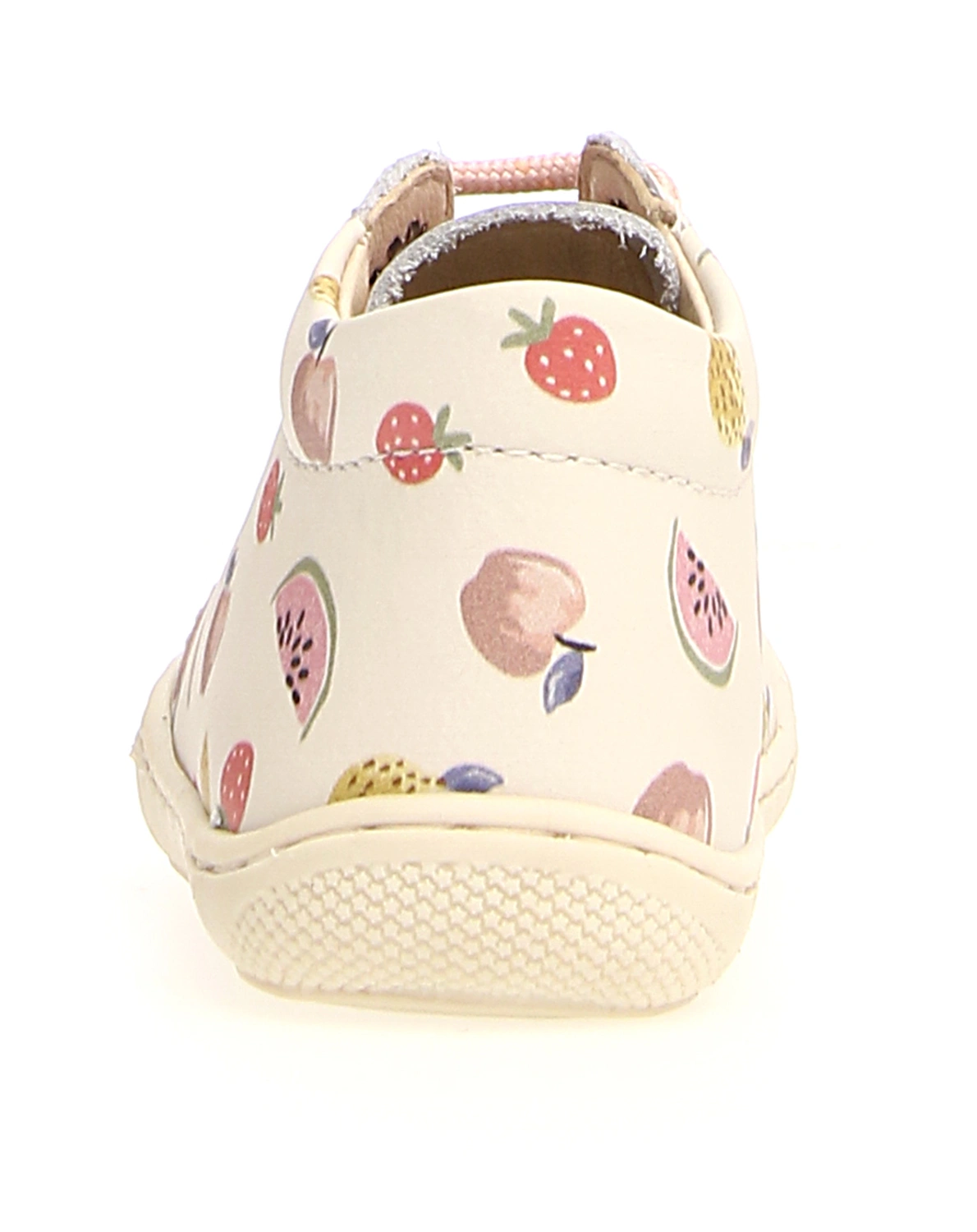 Schnür-Lauflernschuhe FRÜCHTE in weiß