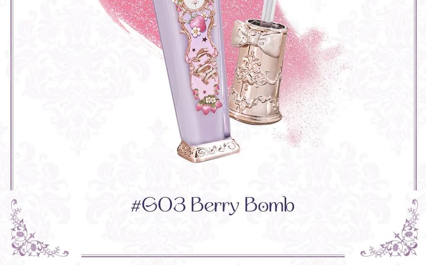 Flower Knows - Violet Strawberry Rococo Glitter Lipgloss - 2 kleuren