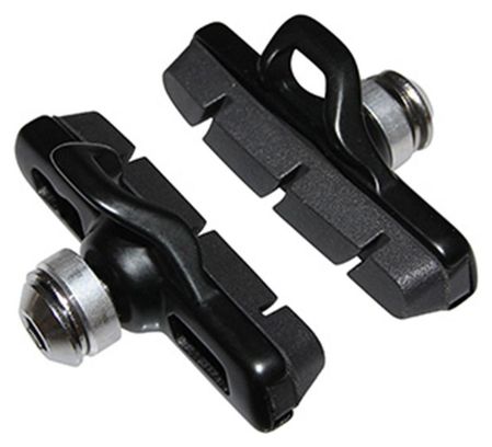 Porte patin frein route a cartouche Newton type Campagnolo alu noir (1 paire)