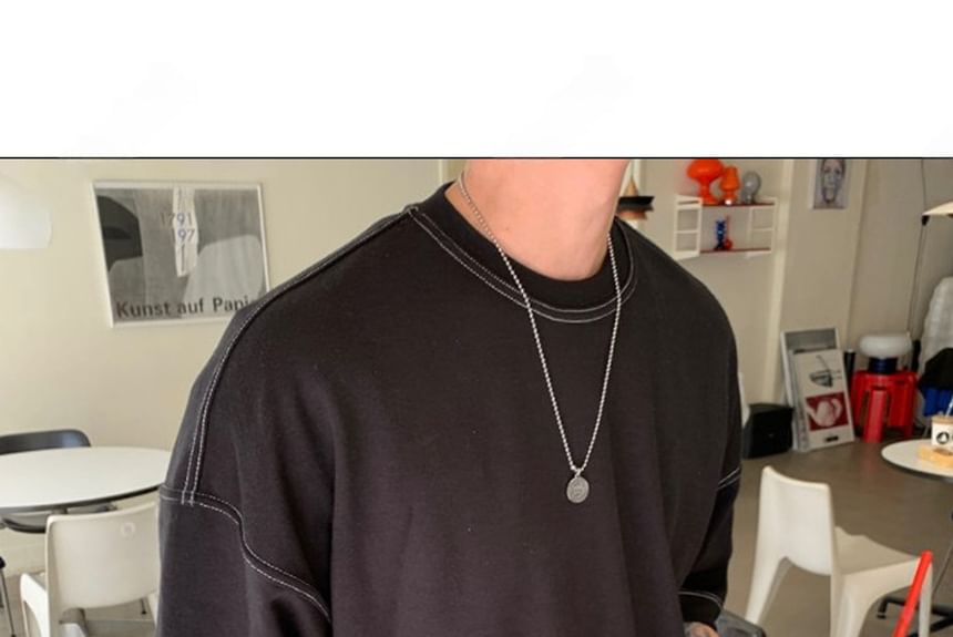 SeoulPop - T-shirt met korte mouwen en losse pasvorm