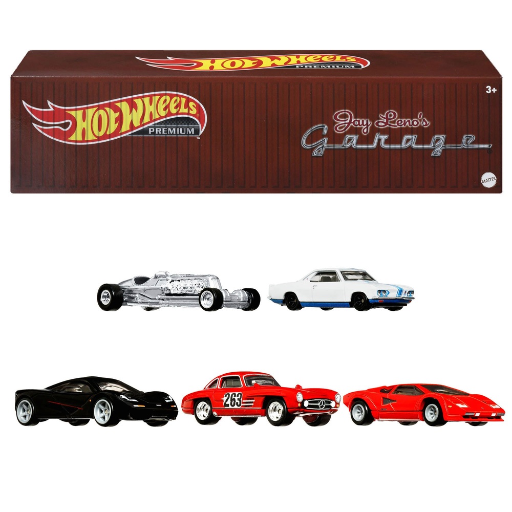 Hot Wheels Car Culture Jay Leno's Garage 5er-Pack Container-Set