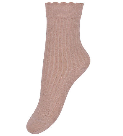 MP Socken - 3er-Pack - Thora - Cream/Rosa m. Glitzer