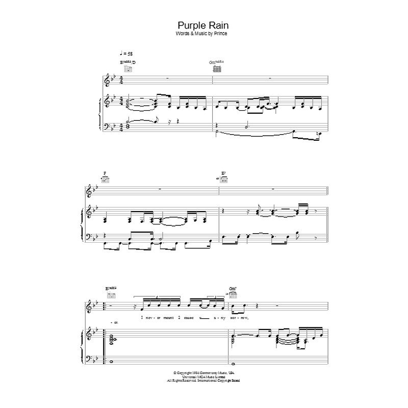 Hal Leonard - Prince: Purple Rain (PVG) songbook