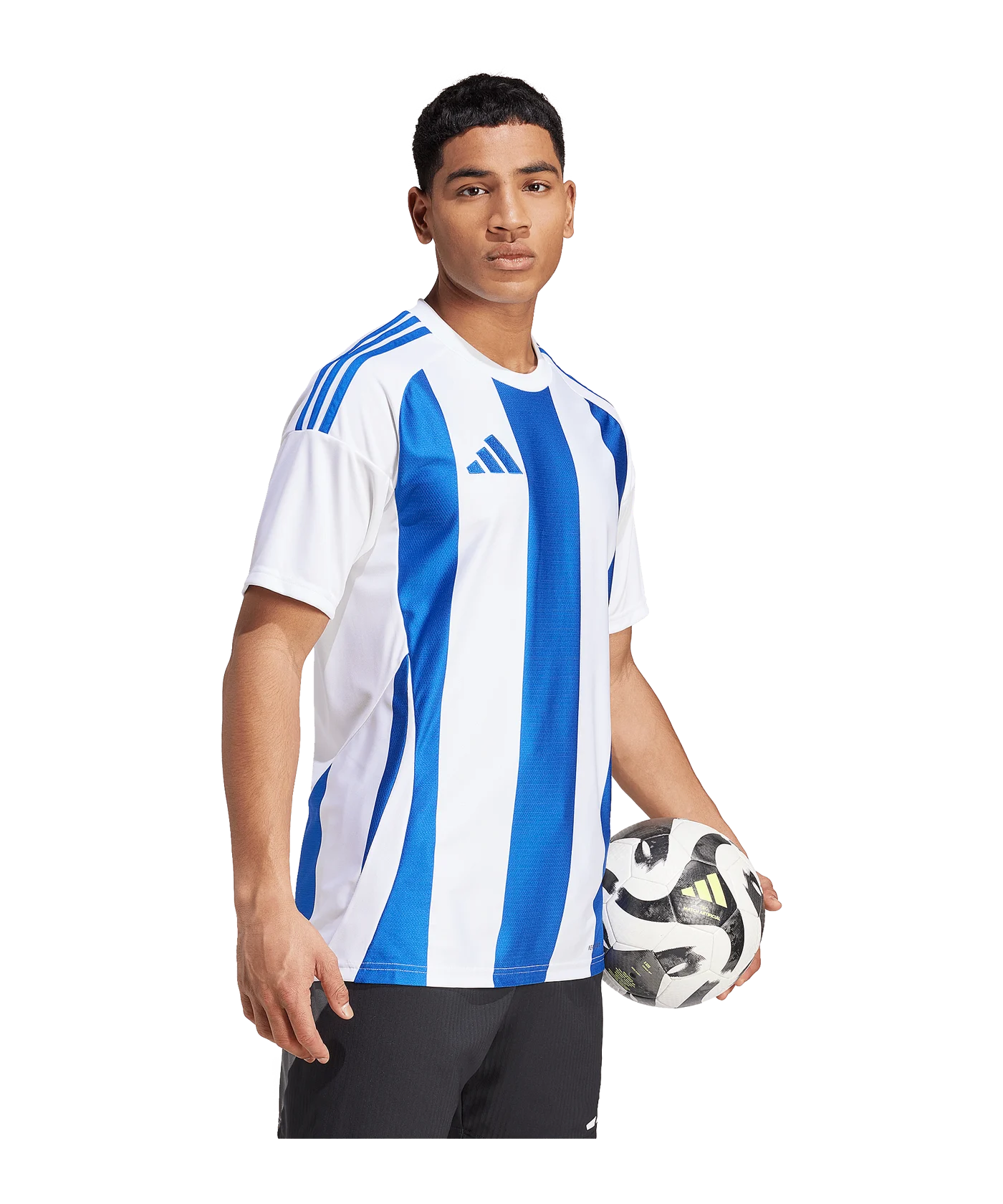 adidas Striped 24 Trikot Weiss Blau
