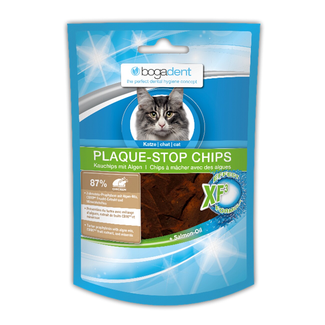 Bogadent Plaque-Stop Chips Katze 50g Huhn