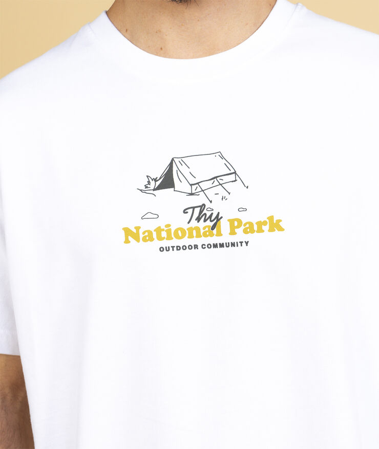 ELSK NATIONAL PARK MEN'S BRUSHED T-SHIRT 001 optic white