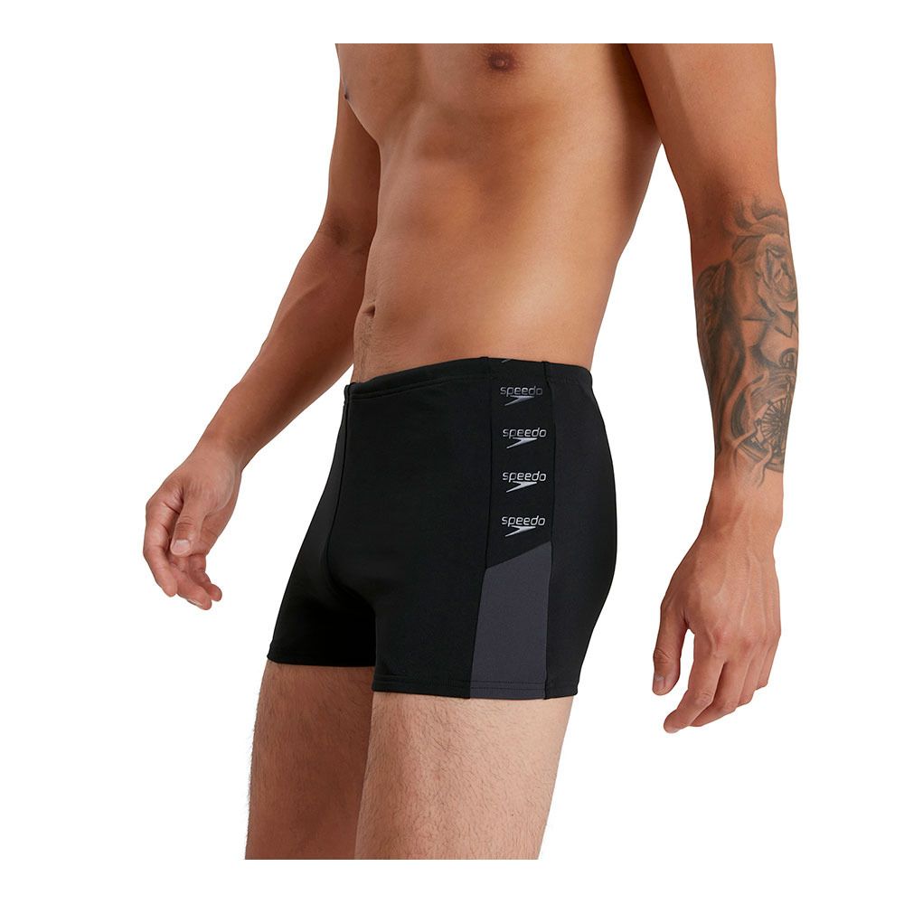 Speedo BOOM LOGO - Boxer de bain Homme black/grey