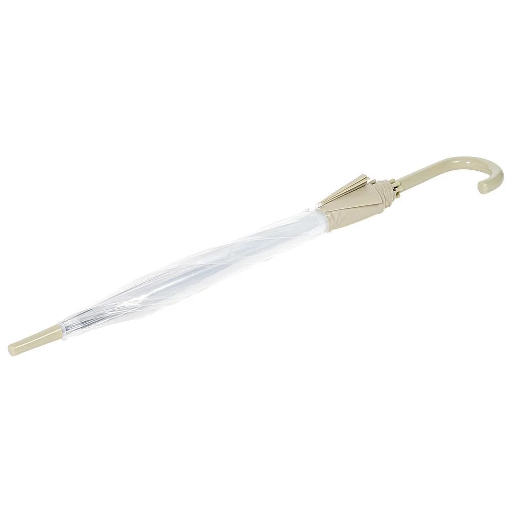 Parapluie canne transparent