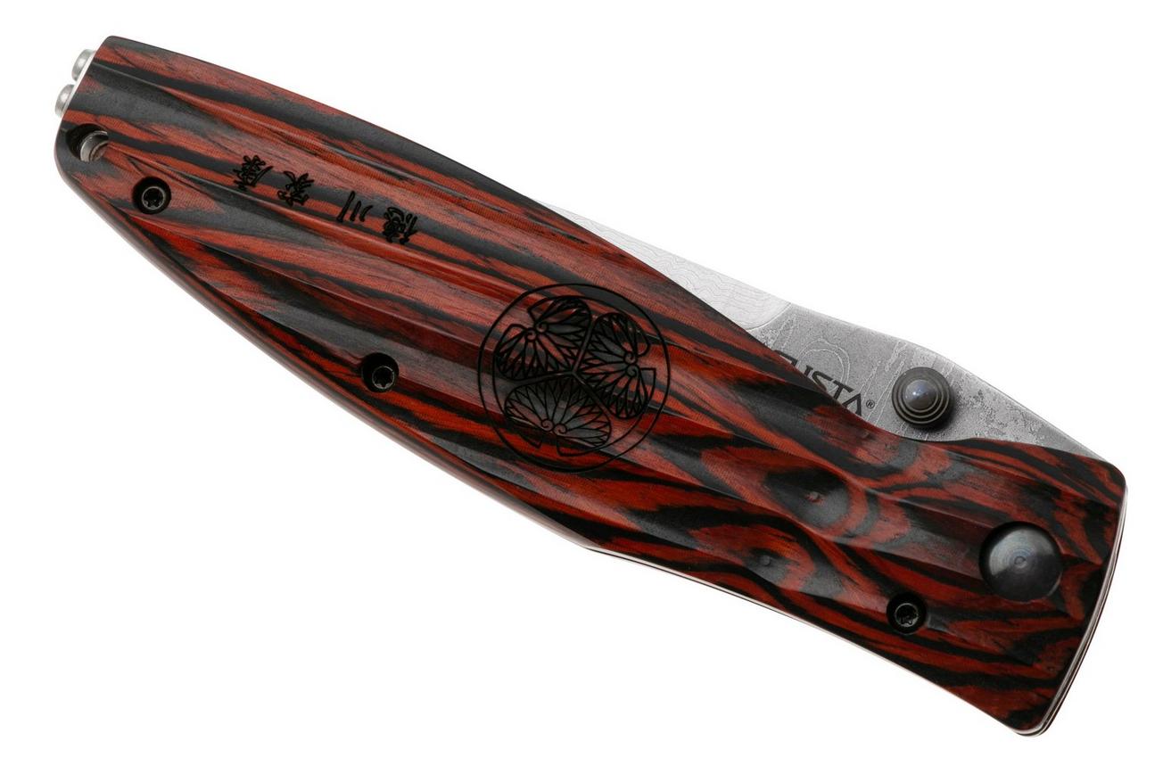 Mcusta MC-0183D Sengoku Tokugawa Ieyasu, red pakkawood handle, herenmes