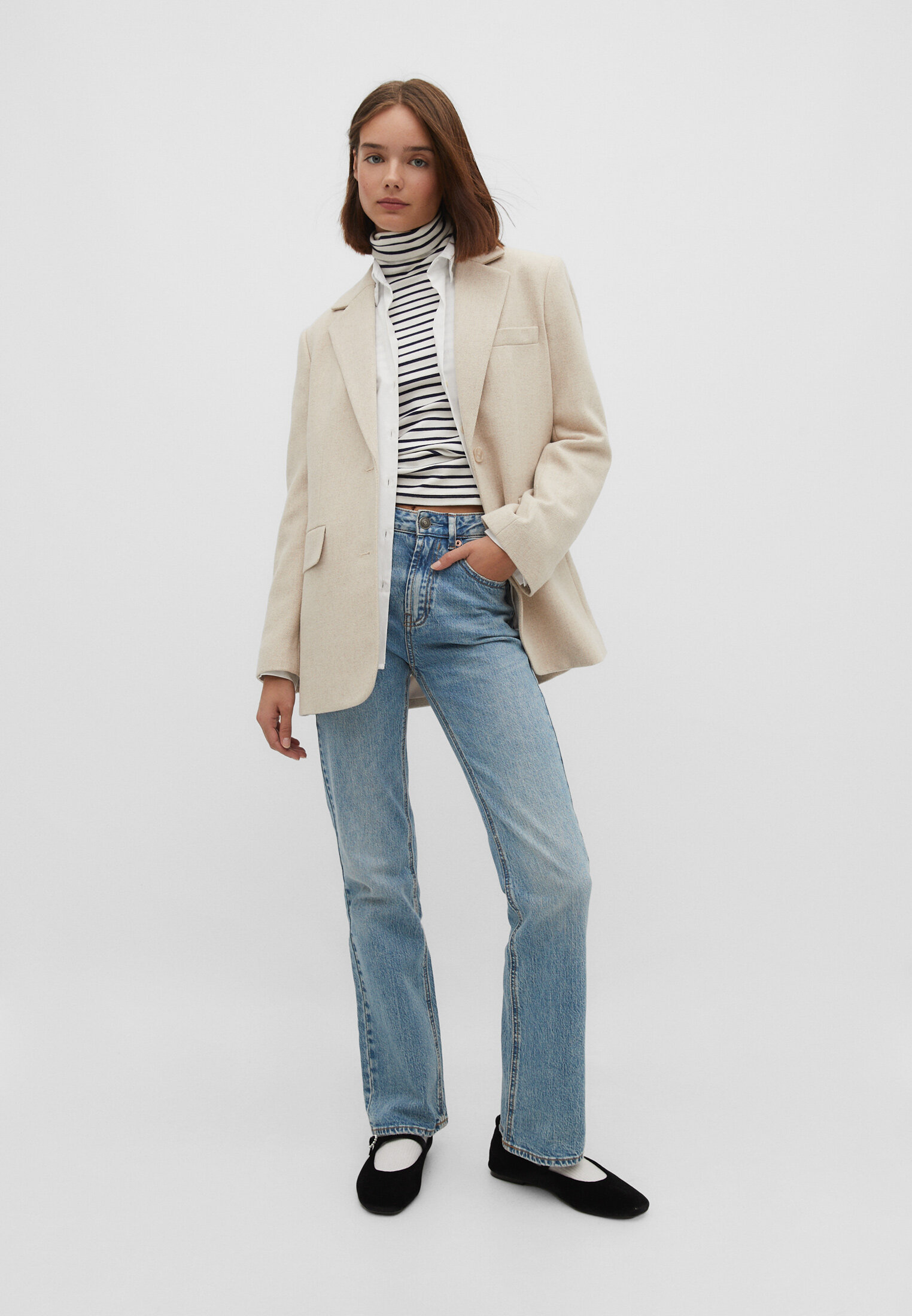 Blazer de tecido pesado