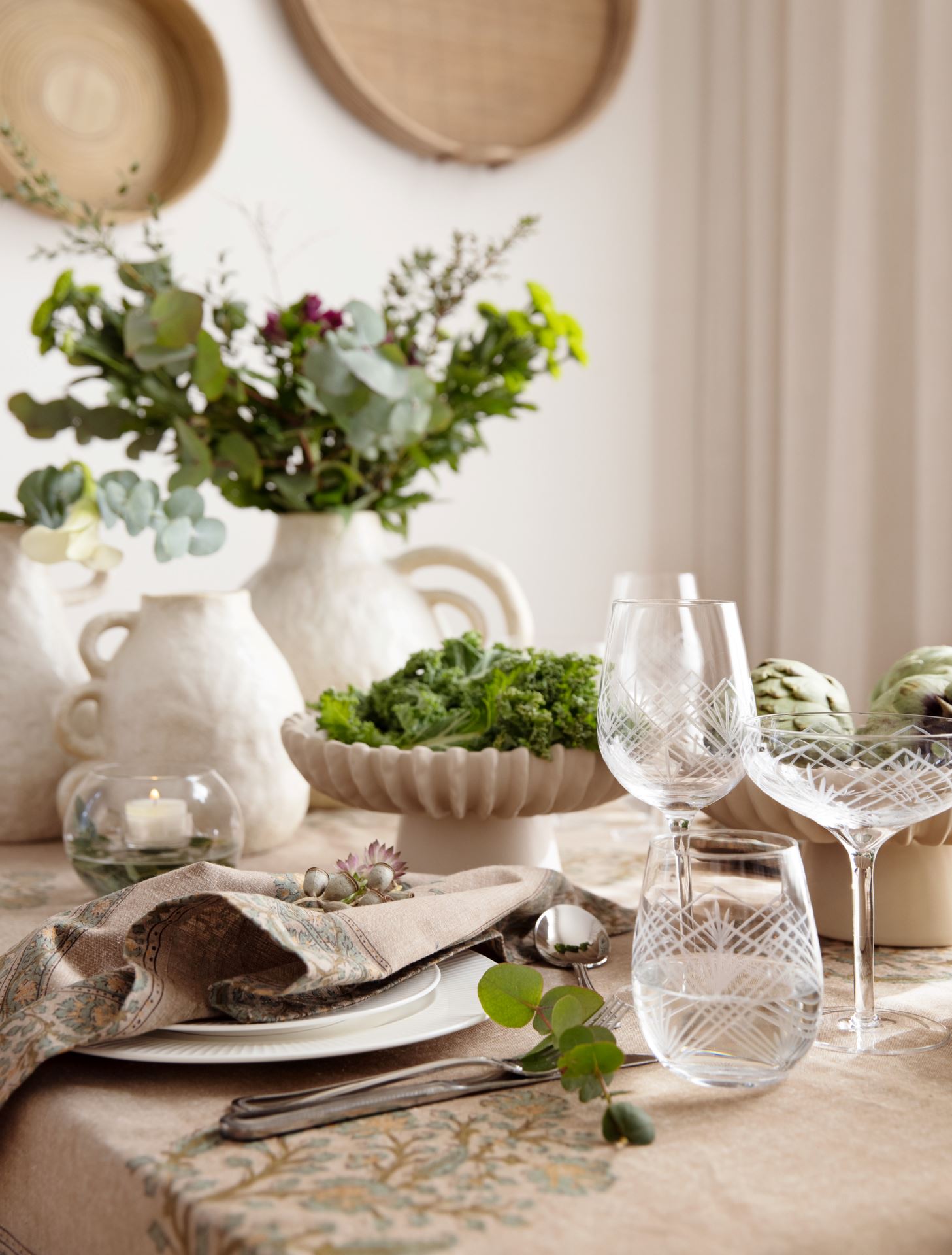 Vase lys beige - 19,8x16,3x21,5 cm