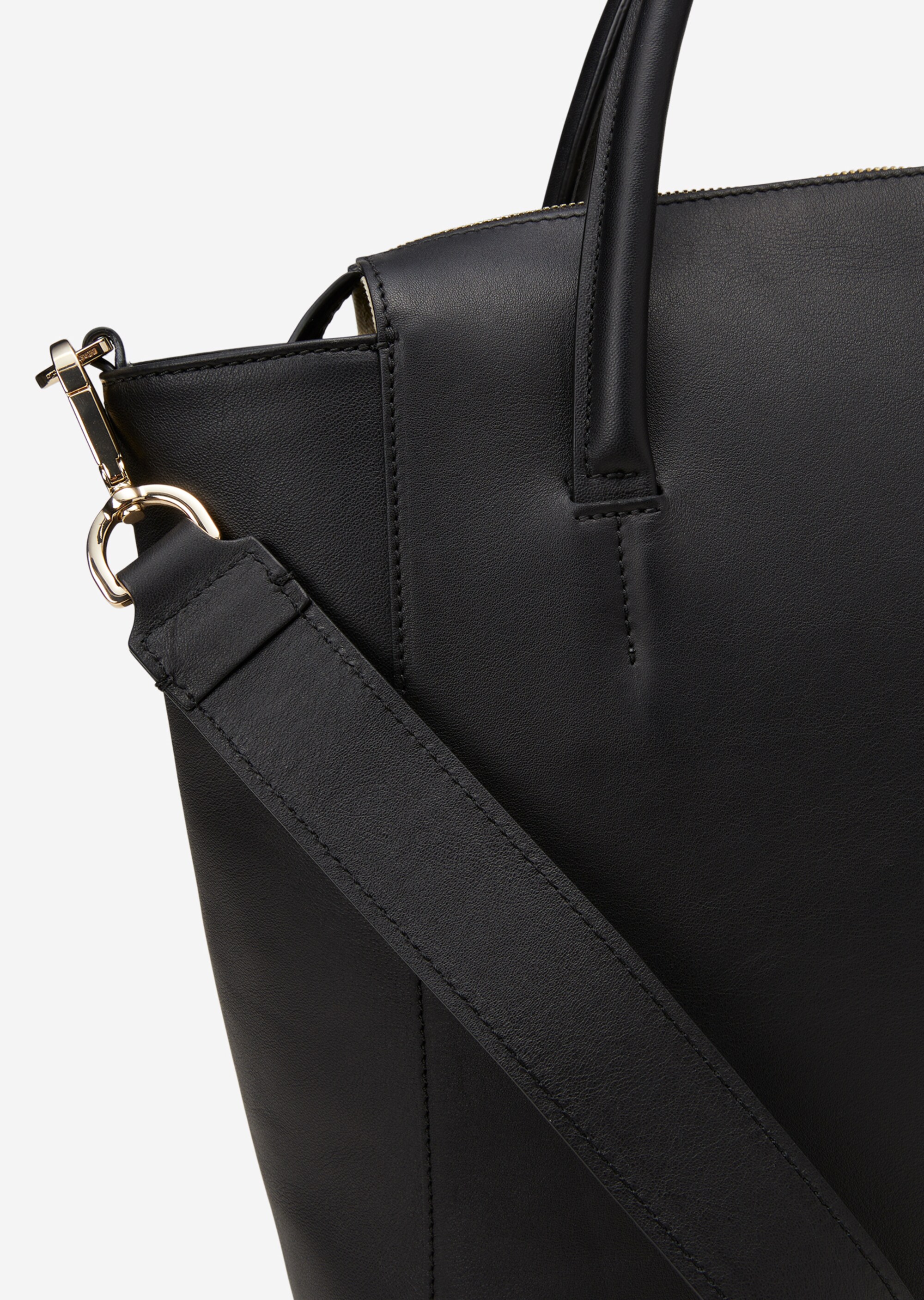 Shopper medium aus softem Veloursleder
