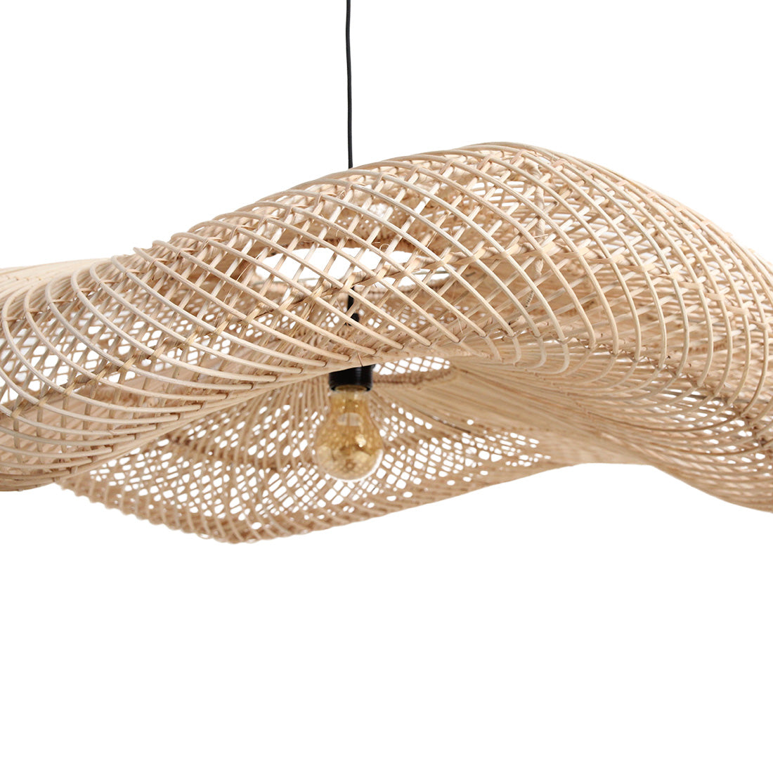Raw Materials Wave lamp natural XXL