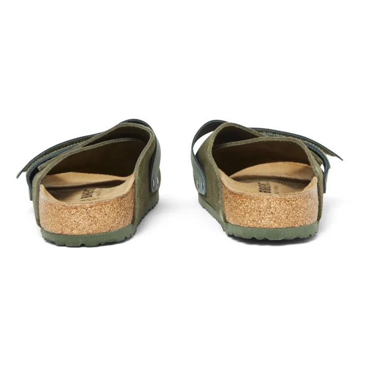 BIRKENSTOCK Sandales Kyoto Chaussant Normal | Vert kaki