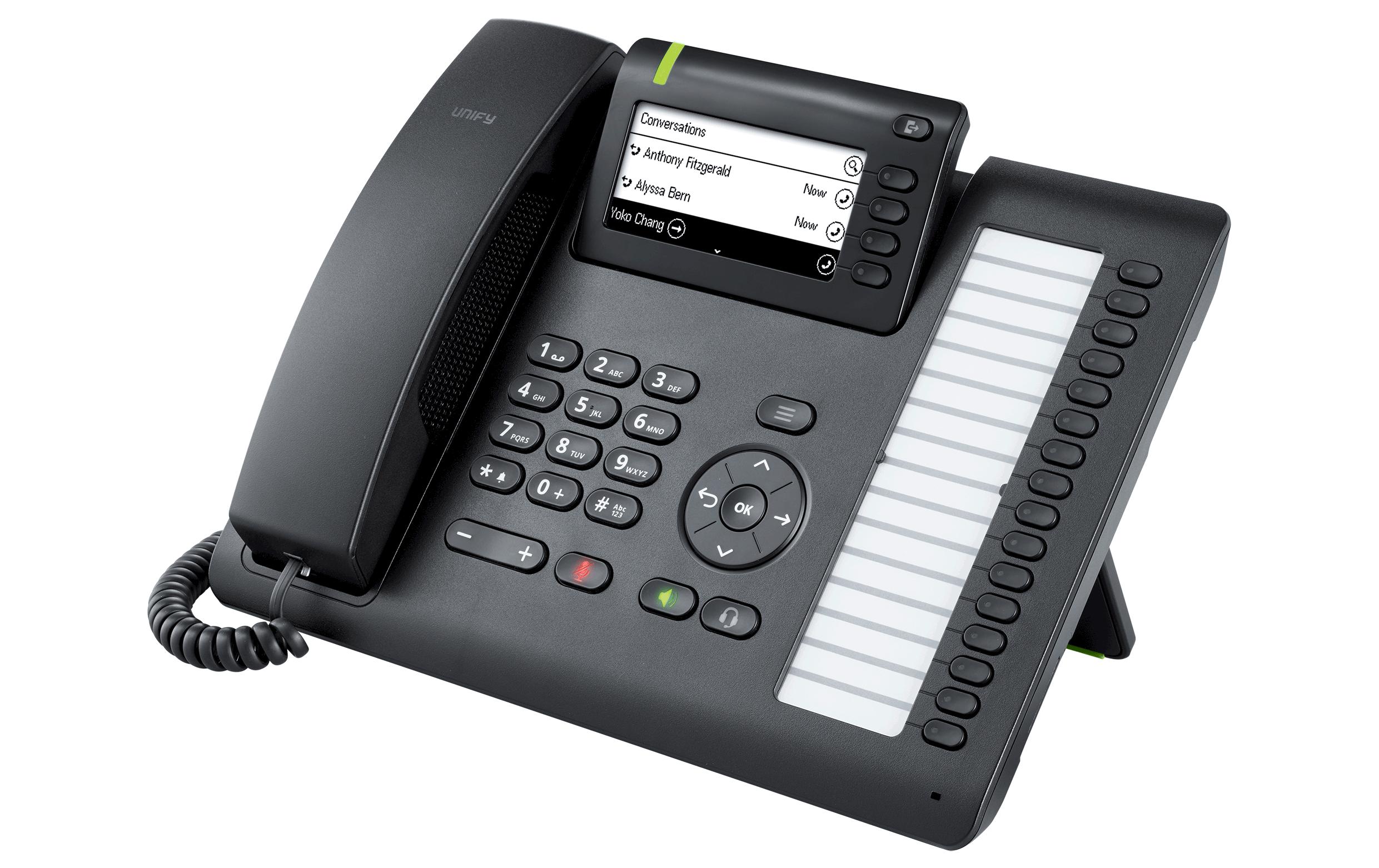 Tischtelefon CP400 Schwarz<br>PoE-fähiges VoIP-Tischtelefon