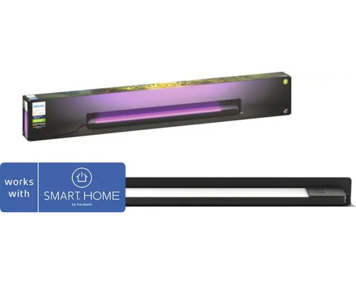 Philips Hue laagspannings LED-buitenlamp 20W 1400 lm 2000-6500K Hue White & Color Ambiance L 795 mm Amarant Lineair Zwart