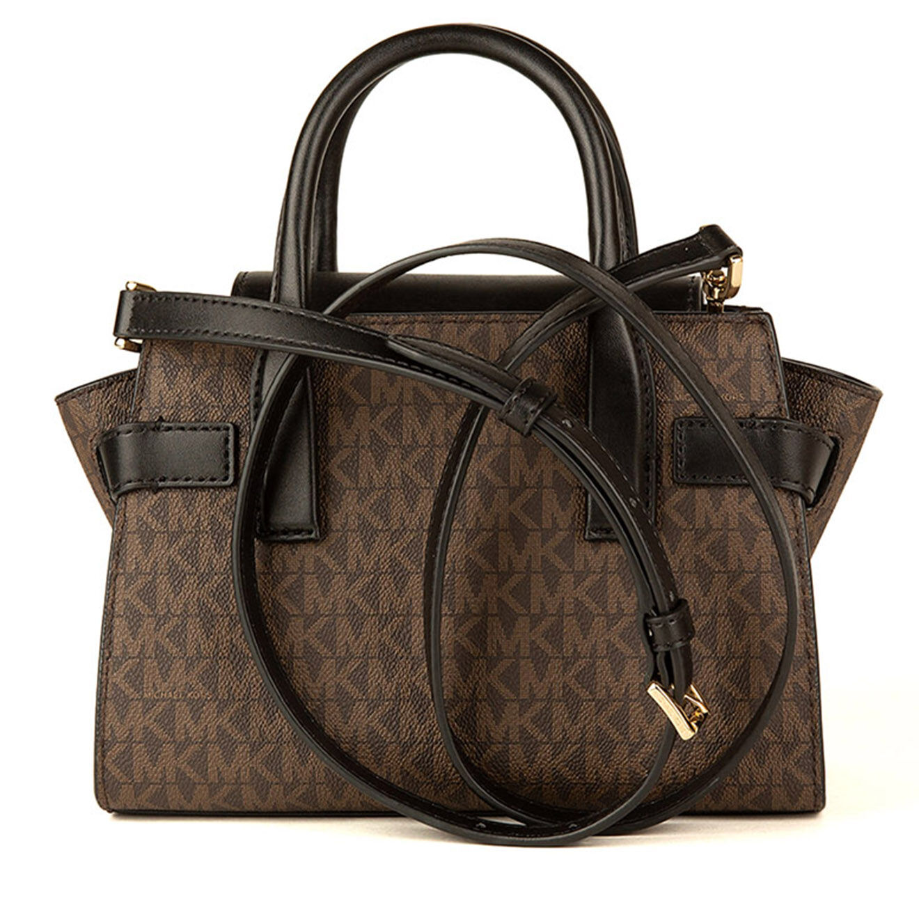 Michael Kors Sac à main Carmen marron/noir - 33.02x20.32x12.7 cm