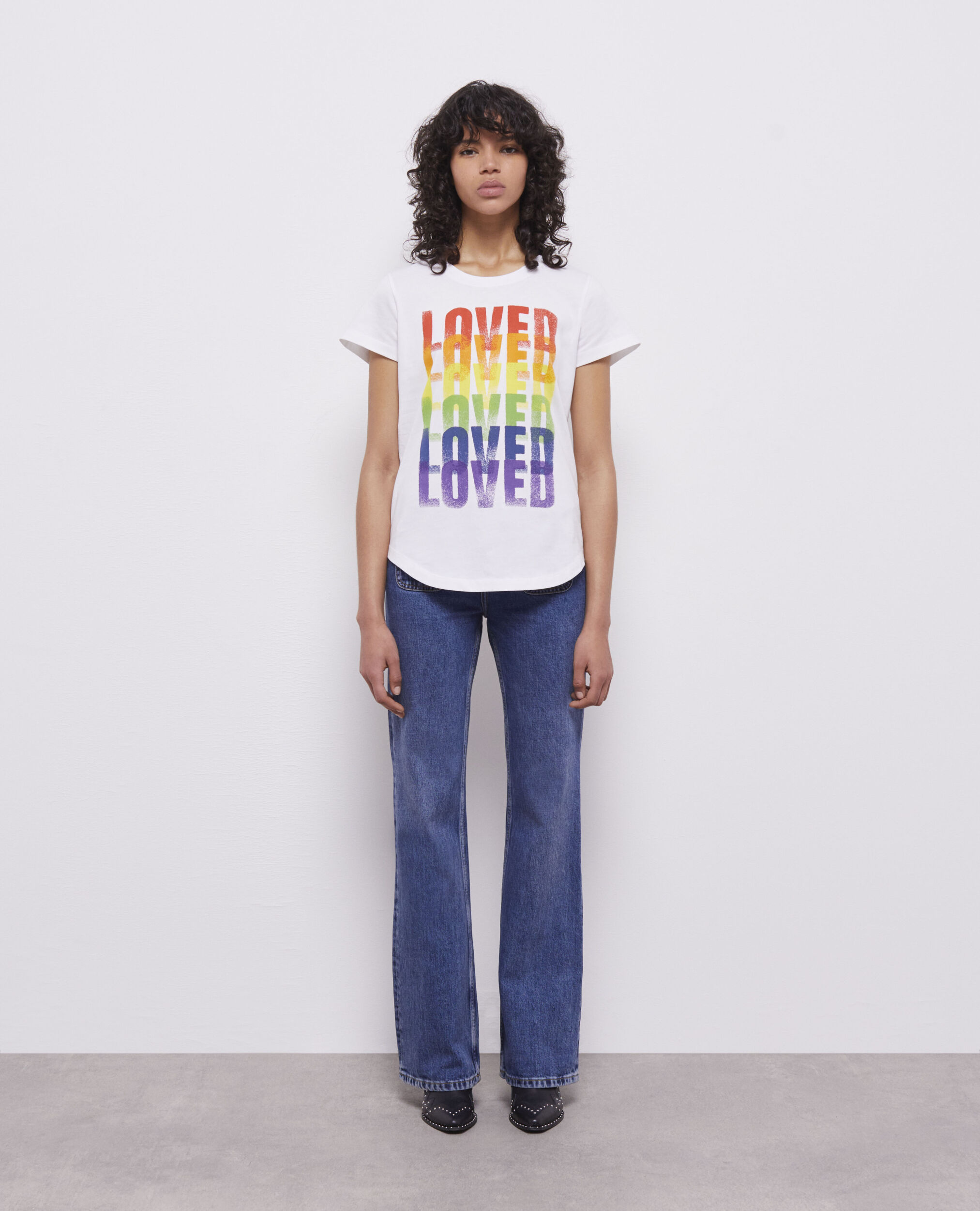 T-shirt Pride blanc