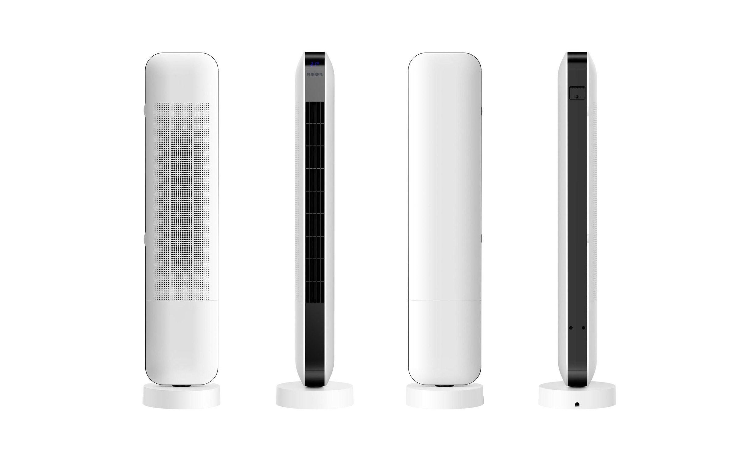 FURBER Turmventilator »DC weiss«