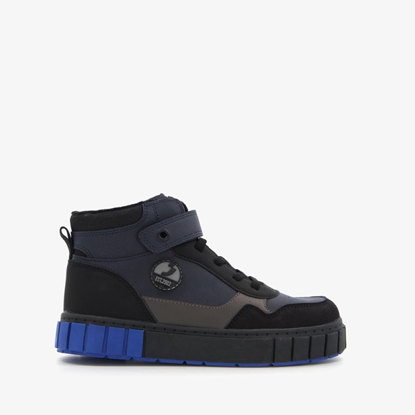 Blue Box hoge jongens sneakers zwart/blauw