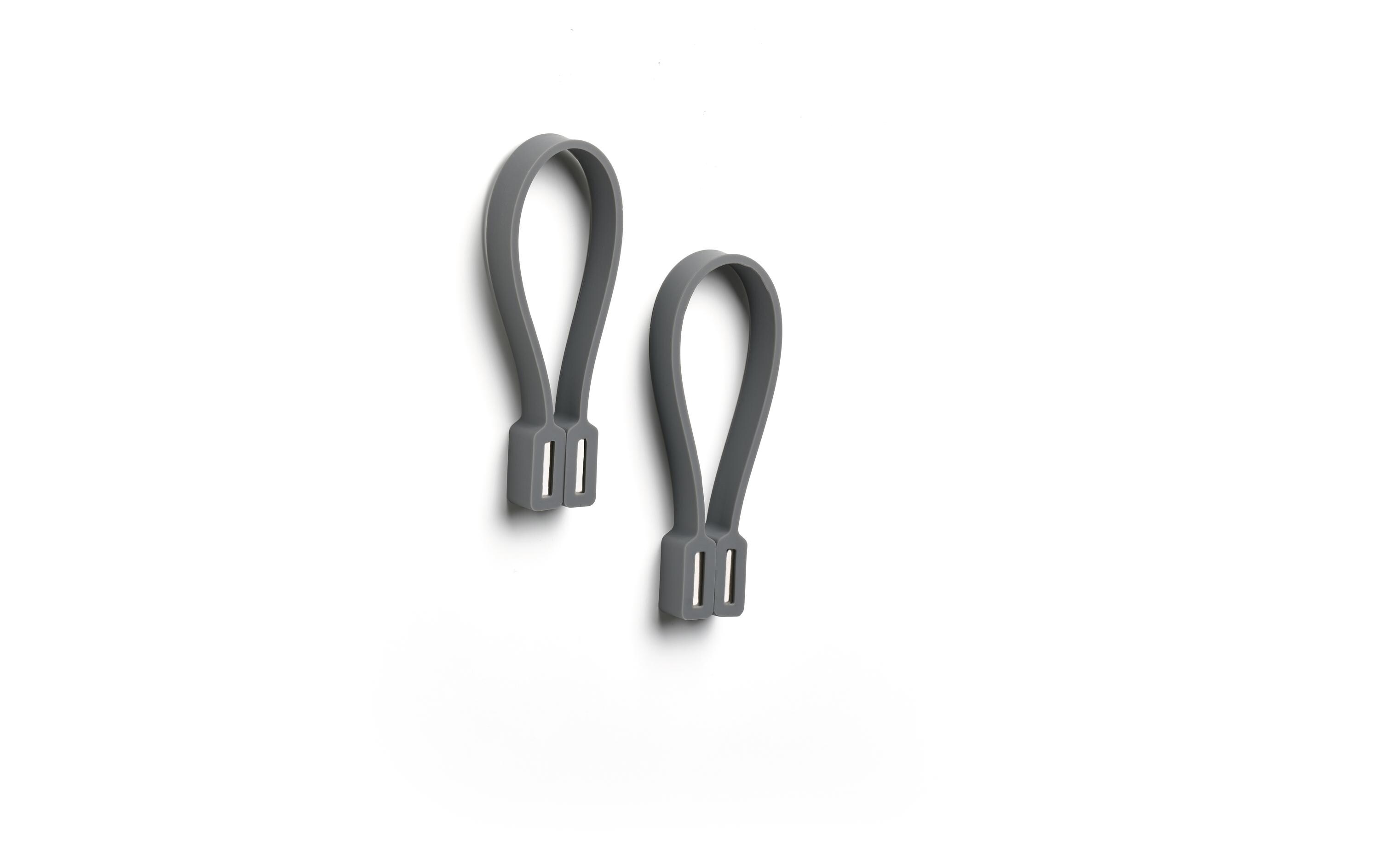 Handtuchhalter Loop 2 Stück, GrauTuchhalter mit Magnet