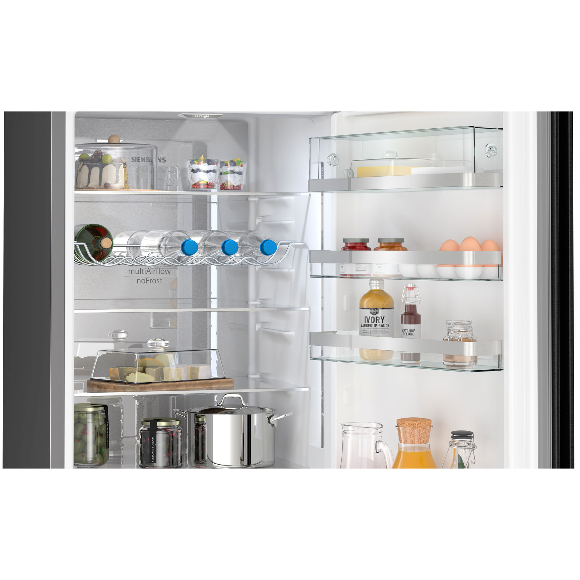SIEMENS Kühl-Gefrierkombination KG39NAXCF - blacksteel - C