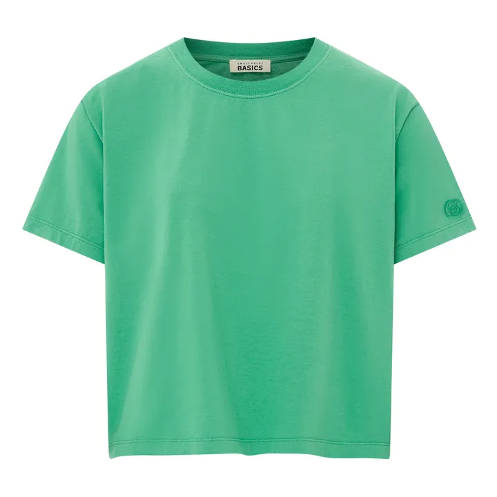 SMALLABLE BASICS T-Shirt Boxy Femme Coton Bio | Vert