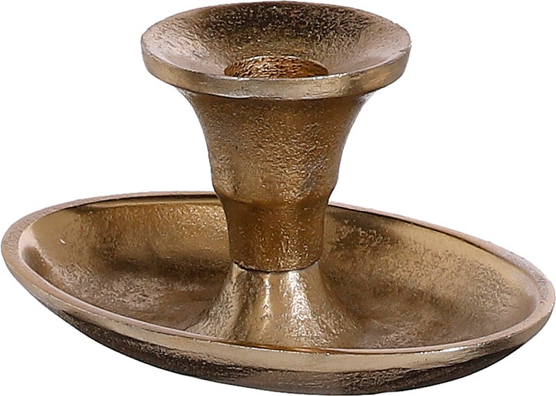 House of Seasons kandelaar goud 12,5 x 8,5 x 7 cm