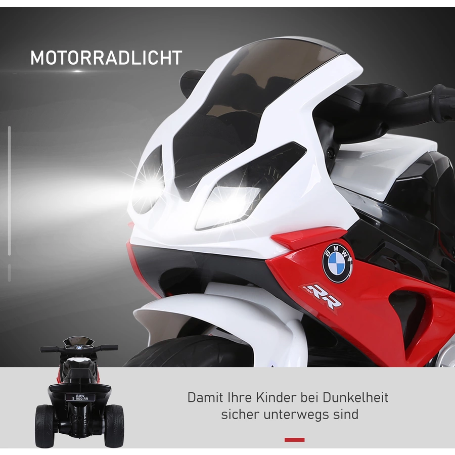 HOMCOM Kindermotorrad BMW S1000RR rot
