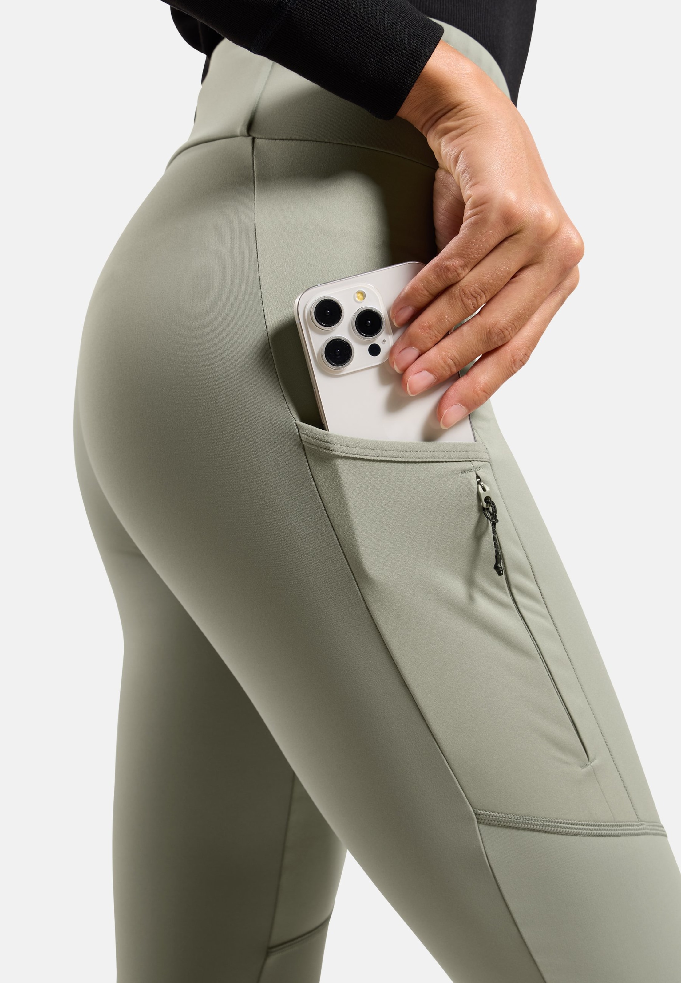 Winddichte Zeroweight Pro Warm Langlauftights in shadow