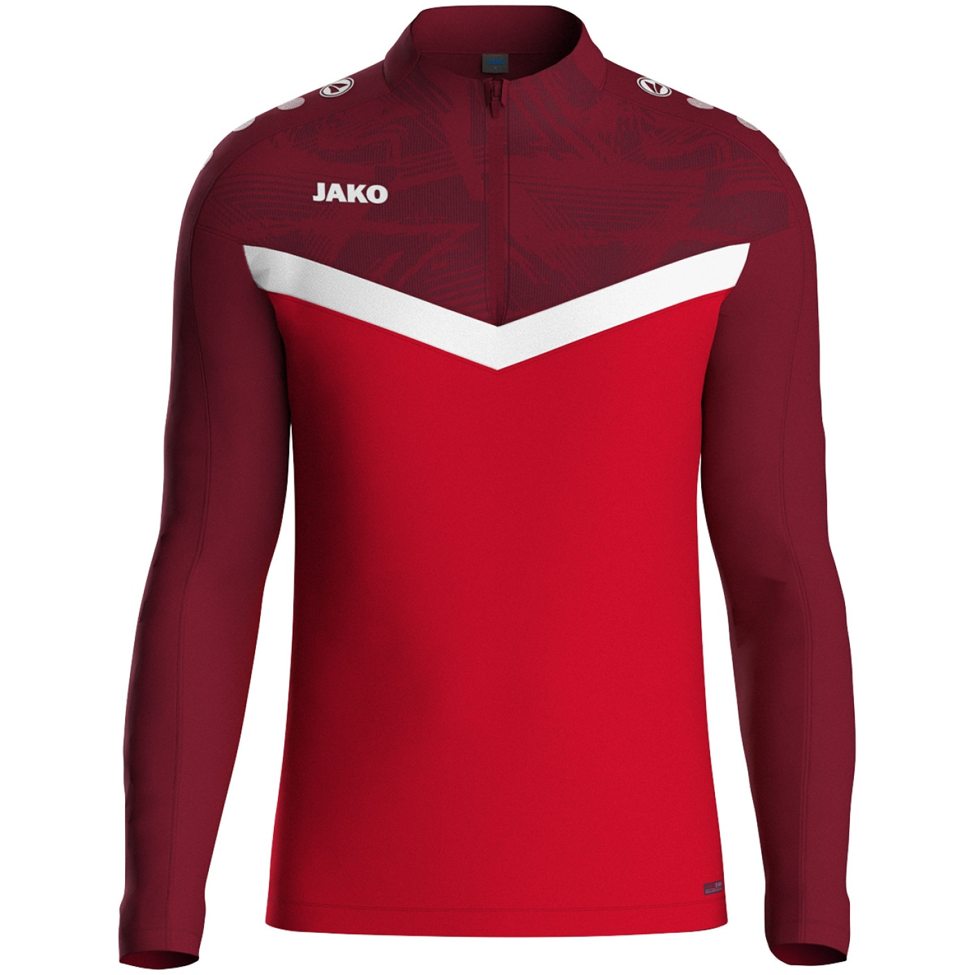 JAKO Iconic Trainingstrui 1/4-Zip Rood