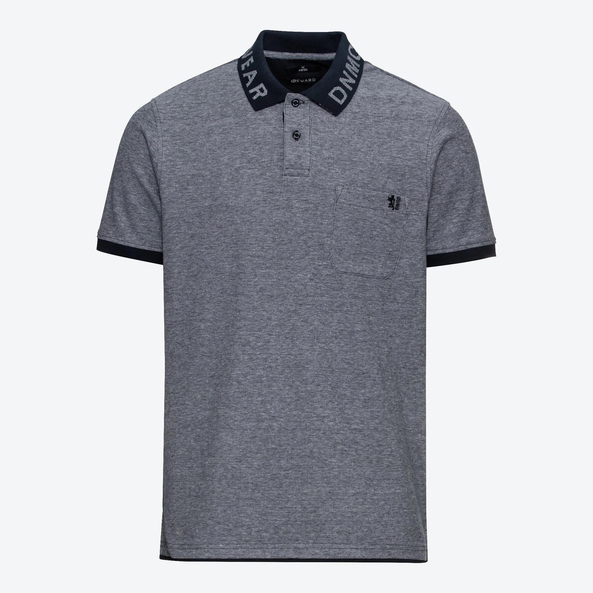 Herren-Poloshirt mit Kontrast-Ärmelabschluss
