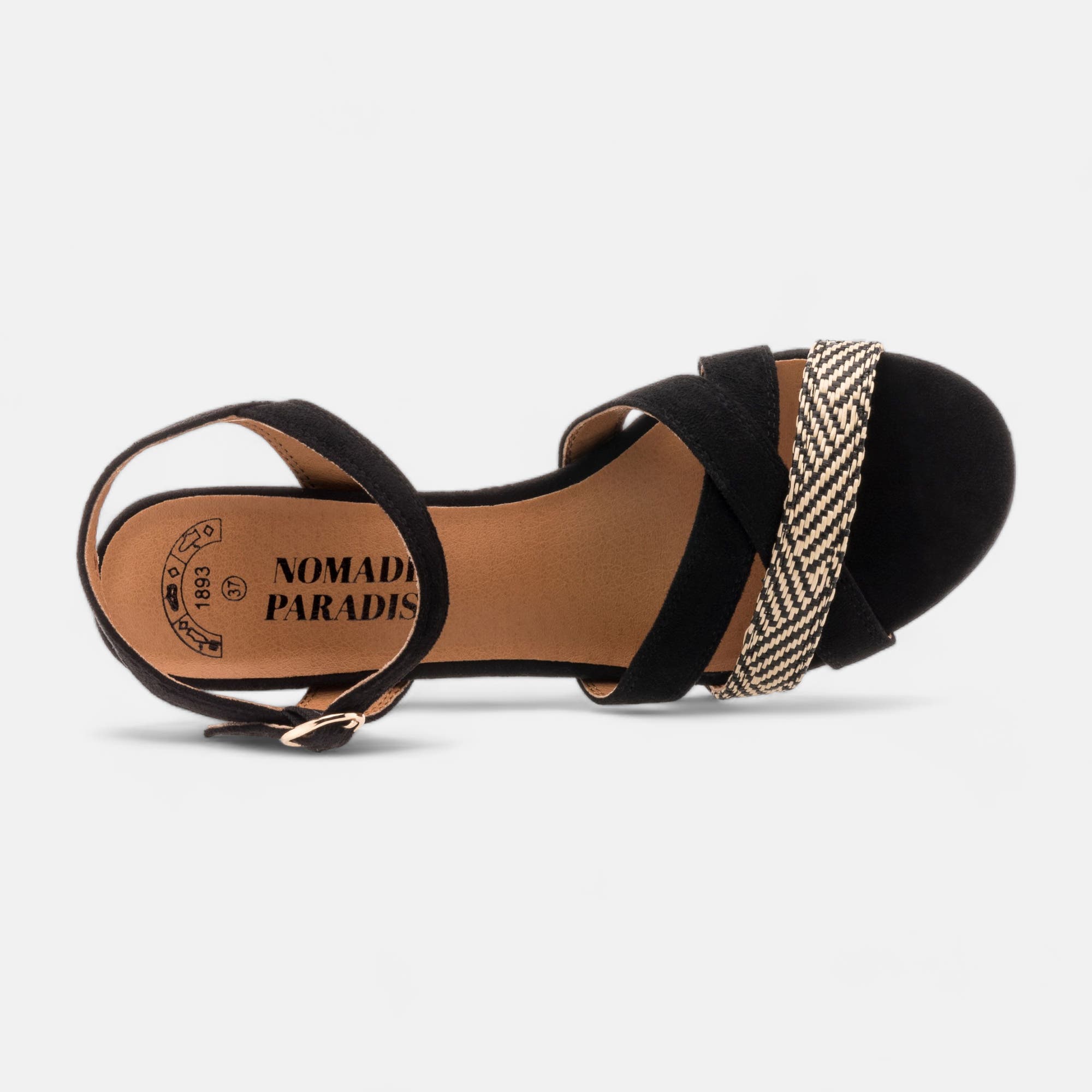 Nu-pieds à talon Femme noir